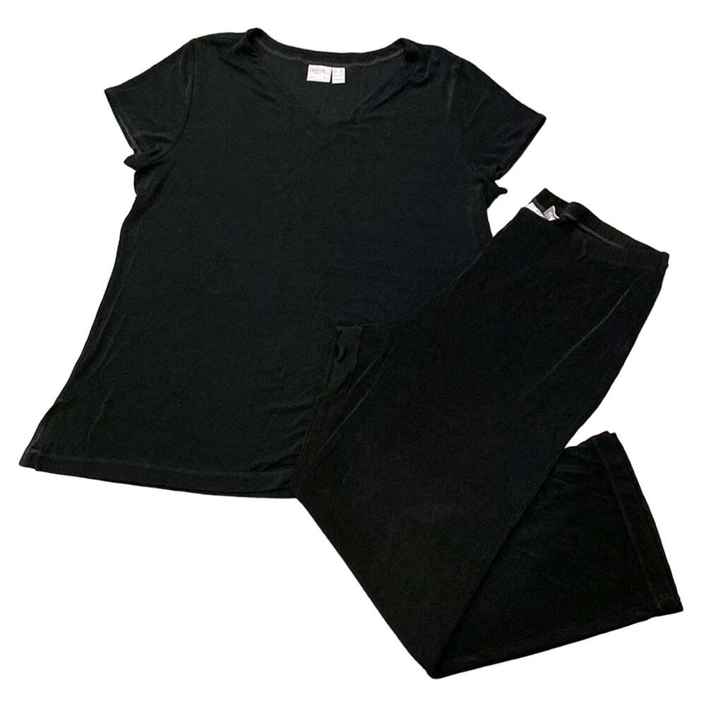 Chico's Women's Travelers Classic T-Shirt & Pant Set Size XL